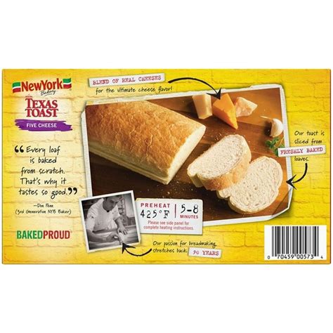 New York Bakery The Original Five Cheese Texas Toast 13 5 Oz From