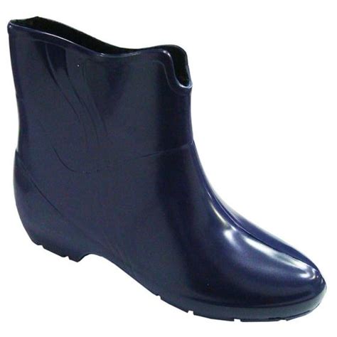 Bota Galocha Borracha Feminina Azul Marinho Cano Curto Patrol