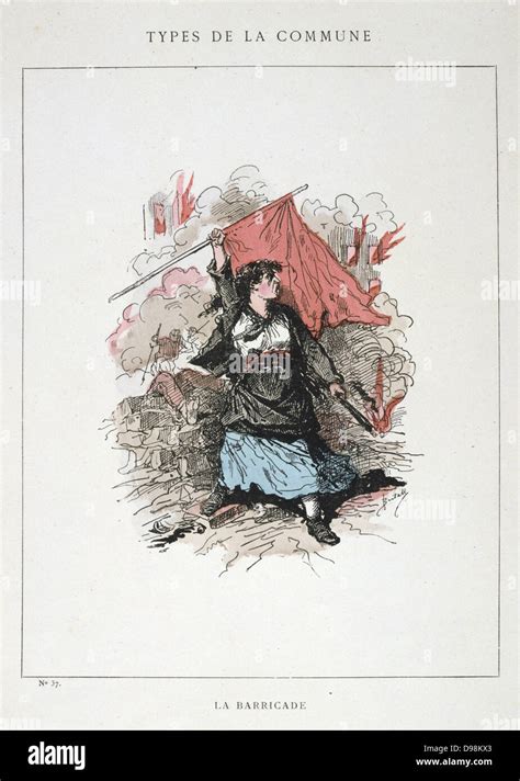 Comune Di Parigi 26 Marzo 28 Maggio 1871 Comune Tipi Una Donna Sulle