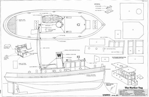 THE HARBOR TUG Plans - AeroFred - Download Free Model Airplane Plans