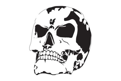 Halloween Skull Svg Hand Drawing Graphic By Artgraph · Creative Fabrica