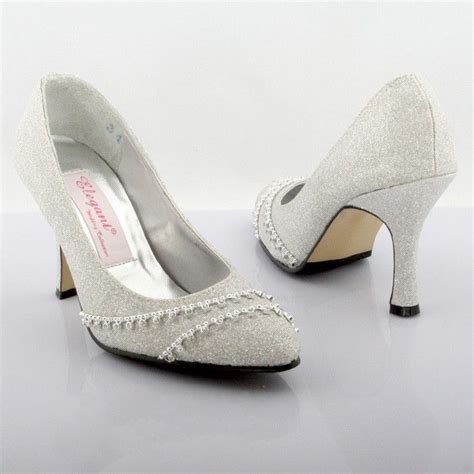 Mid Heel Wedding Shoes Jenniemarieweddings