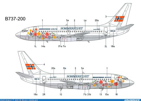 Lima November Decals Boeing 737 200 8006 Airlinercafe