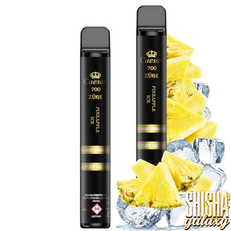 Caesar Vape Pineapple Ice 700 Züge Nikotin 20 mg Shisha Galaxy