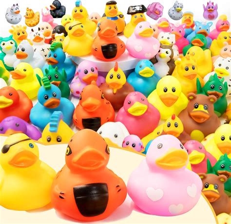 Amazon.com: 60 Pack Rubber Ducks for Jeeps 2.3 Inch Bulk Floater Jeep ...