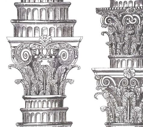 Timney Fowler Fluted Capitals Architecture Columns 5 Orders