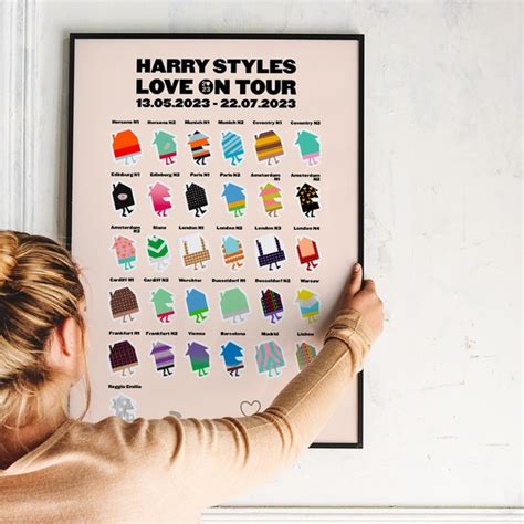 Harry Styles Love On Tour Poster Etsy