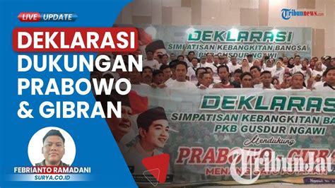 Deklarasi Simpatisan Pkb Gus Dur Ngawi Dukung Prabowo Gibran Listrik