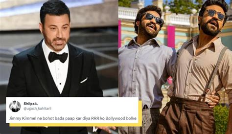 Oscars 2023 Internet Says Bohot Bada Paap As Jimmy Kimmel Calls Rrr