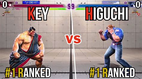 SF6 KEY 1 Ranked E HONDA Vs Higuchi 1 Ranked GUILE High Level