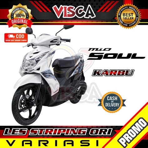 Jual Stiker Mio Soul Lama Striping Mio Soul Karbu Striping Mio Soul Ori