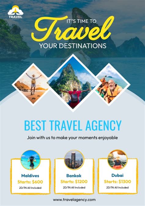 Travel Poster Flyer Holiday Destination Template Postermywall