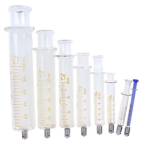 Glass Syringe Luer Lock Syringe Borosilicate Glass Prefillable