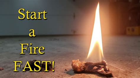 How To Start A Fire Fast And Easy Quick Fire Starting Tips Youtube