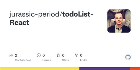 GitHub Jurassic Period TodoList React