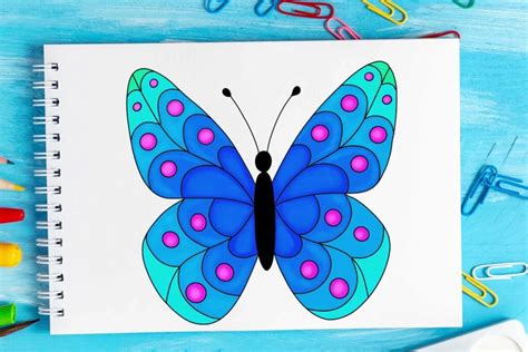 How To Draw A Simple Butterfly Step By Step Drawing