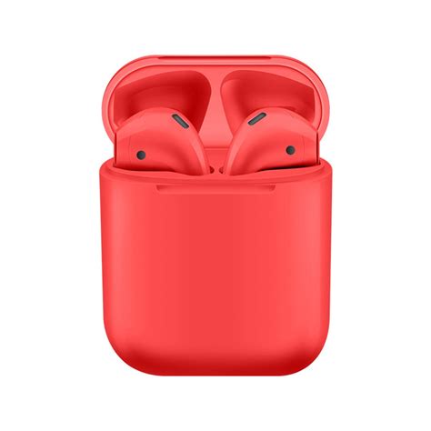 I12 Bluetooth 50 Tws Earbuds Standard Edition Red