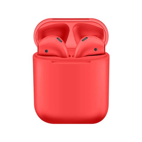 I12 Bluetooth 5 0 TWS Earbuds Standard Edition Red