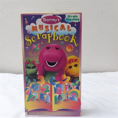 Barney And Friends Barneys Musical Scrapbook 1997 Vhs Vintage Kid Show