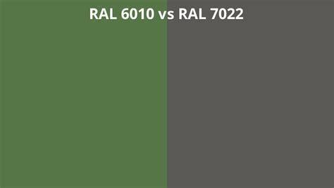 Ral 6010 Vs 7022 Ral Colour Chart Uk