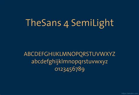 Thesans 4 Semilight Font Free Download Ttf Otf Wisabo Fonts