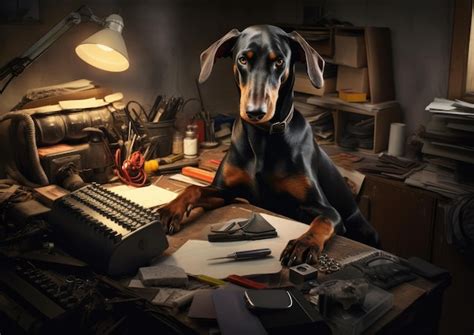Premium AI Image | Doberman Pinscher