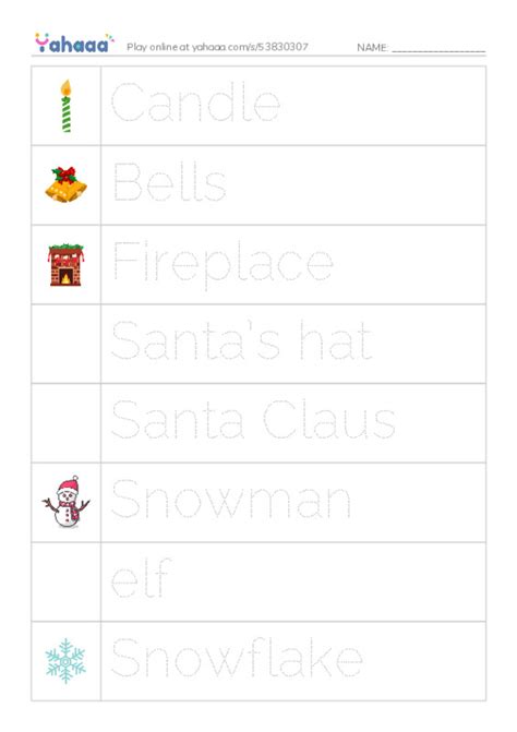 Free Worksheet On Santa Claus Worksheet To Fill In Words Yahaaa