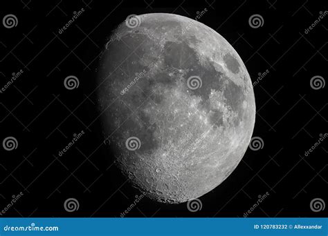 Przyrodniej Księżyc Tło Gibbous Księżyc Ziemi S Naturalna Satelita