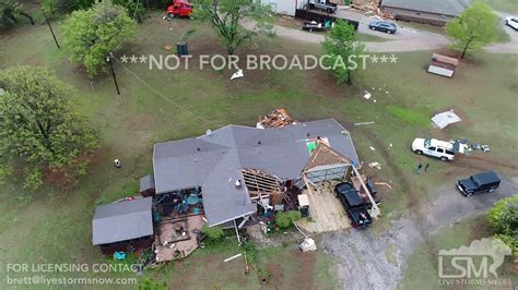 5 3 18 Norman Ok Tornado Damage From Drone Roof Ripped Off Shed Destroyed Aerial 4k Youtube