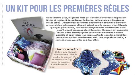 Un Kit Pour Les Premières Règles Le Site Du Journal Lâge De Faire