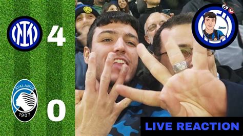 SCUDETTO LOADING INTER ATALANTA 4 0 LIVE REACTION TIFOSI