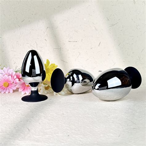 Sizes Huge Heavy Metal Butt Plug With Suction Cup Big Anal Butt Plug Large Anal Dilator For
