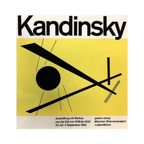 Wassily Kandinsky Poster for the exhibition Galerie Stangl München