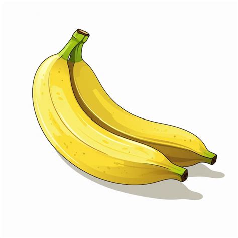 Premium Vector Banana Isolated On Transparent Background