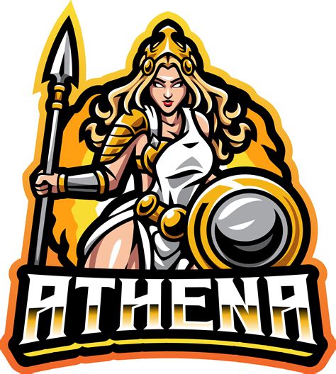 Athena Esport Mascot Logo Design By Visink Thehungryjpeg