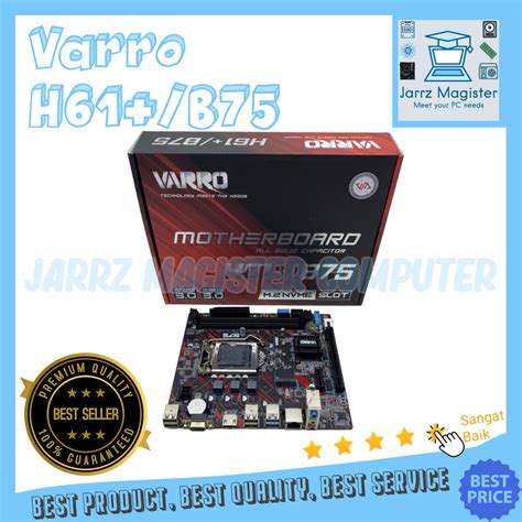 Jual Motherboard Varro H61 H61 B75 Intel LGA 1155 DDR3 Mainboard