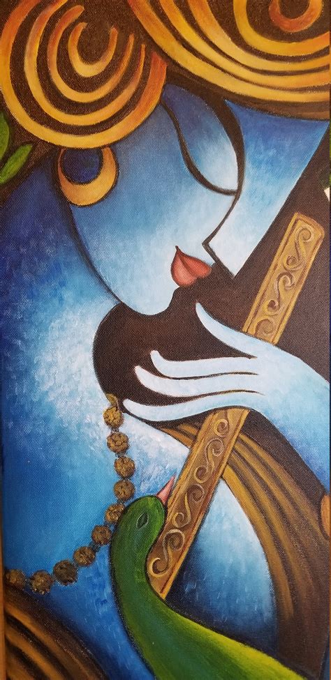 Radha Krishna Modern art Contemporary art Abstract acrylic | Etsy