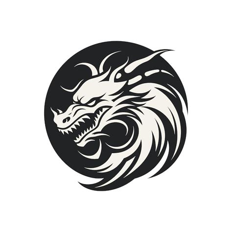 Premium Vector Dragon Head Logo Design Vector Element Illustration Art