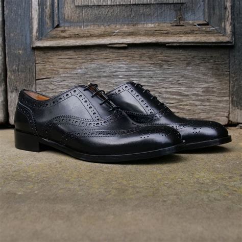 Wingtip Oxford Brogue Black And Thomas Bird And