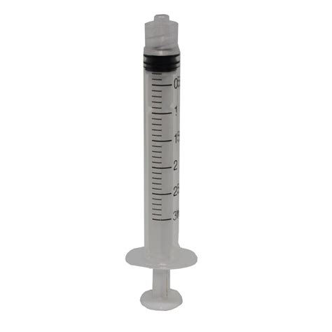 Fisnar 8401006 3cc Luer Lock Clear Graduated Dispense Syringe Assembly