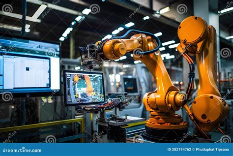 Futuristic Efficient Smart Automation Robot Revolution Production