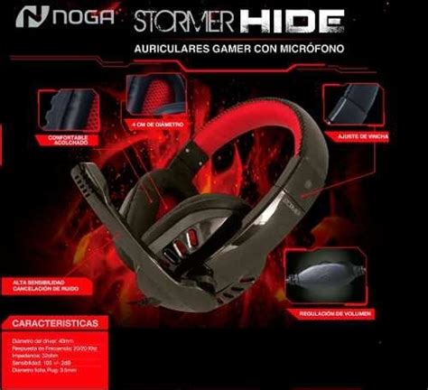 Auricular Gamer Headset Noga Stormer Hide D