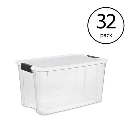 Sterilite Quart Ultra Latch Storage Box With Lid See Through Base