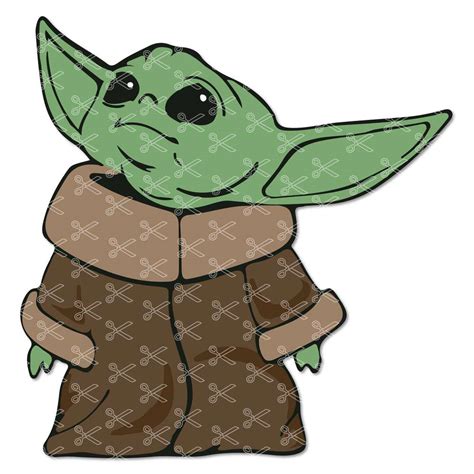 Digital Cut File Mandalorian Baby Yoda Svg Mandalorian Svg Baby Yoda