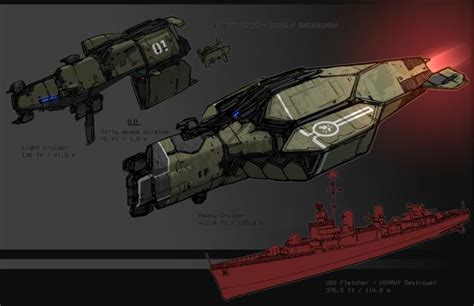 Commission - Warship designs by Daemoria | Warship, Concept ships ...