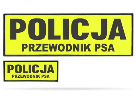 Policja Przewodnik Psa Zestaw Naszywek Odblaskowych Hvr Wear Pl