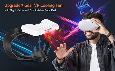 Ventilador de refrigeración VR con cubierta facial suave para Oculus