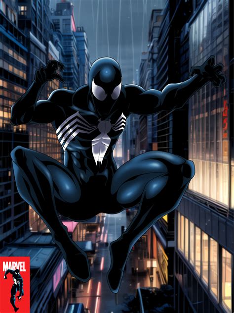 Spider-Man - Black Suit (Marvel Comics) V0.2 by RMRLR2020 on DeviantArt