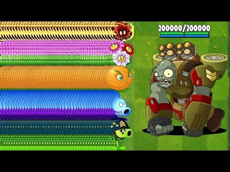 100 Plants Vs Team Sky City Zombie LEVEL 10 Who Will Win PvZ 2