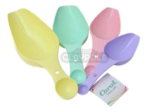 Cucharas Medidoras Dosificadoras Set X Plastico Carol